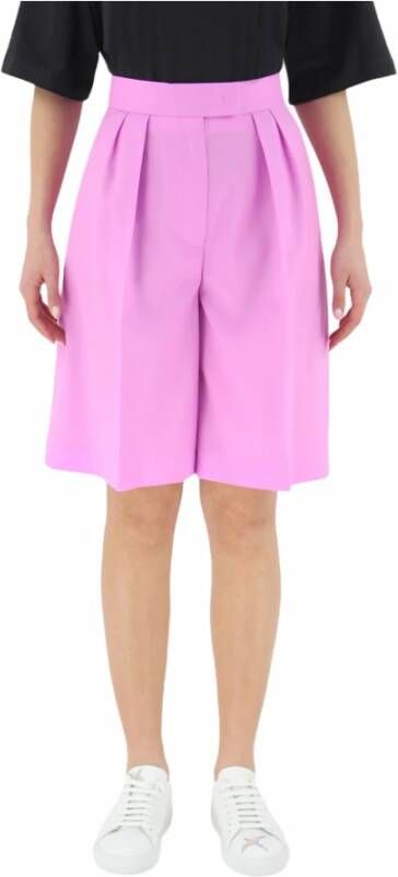 Msgm 3041Mdb04217113 Fabric Shorts Roze Dames