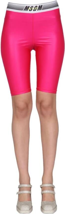 Msgm Actieve fietser Bermuda Roze Dames