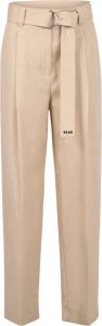 Msgm belted trousers Beige Dames