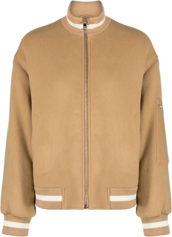 Msgm Bomber Jackets Brown Dames