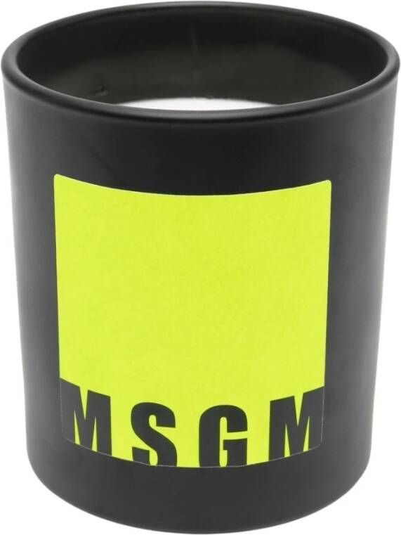 Msgm Candles Candle Sticks Black Unisex