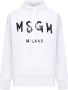 Msgm Witte Hoodie Stijlvolle Toevoeging Garderobe White Dames - Thumbnail 1