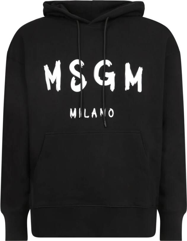 Msgm Sweaters Black Zwart Heren