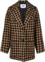 Msgm Stijlvolle Enkellange Winterjas Brown Dames - Thumbnail 1