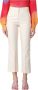 Msgm Straight Trousers Beige Dames - Thumbnail 1