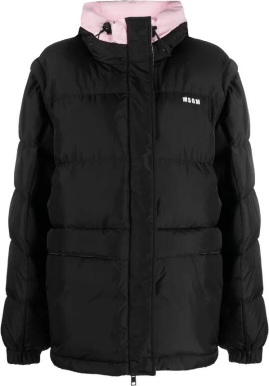 Msgm Down Jackets Zwart Dames
