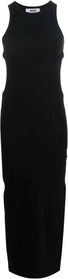 Msgm Dresses Black Zwart Dames