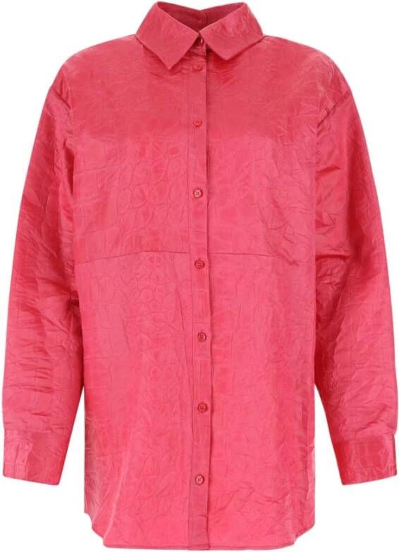 Msgm Fuchsia acetate shirt Roze Dames