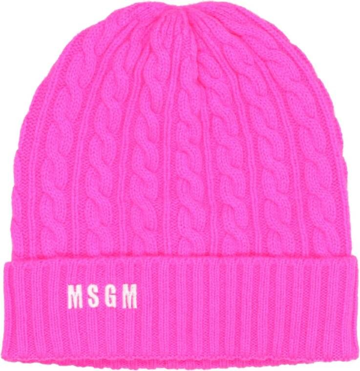Msgm Hats Fuchsia Pink Dames