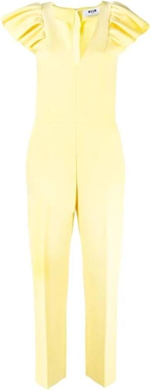 Msgm Jumpsuits Yellow Dames