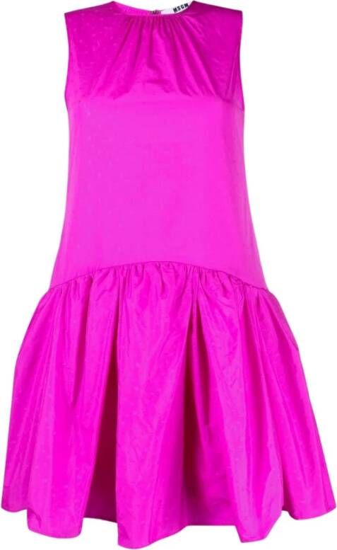 Msgm Ruffled-hem dress Roze Dames