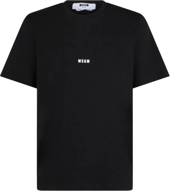 Msgm Klassiek T-Shirt Zwart Heren