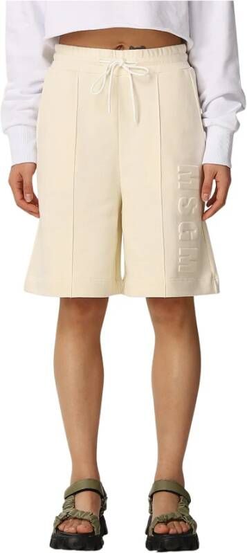 Msgm Casual Shorts Beige Dames