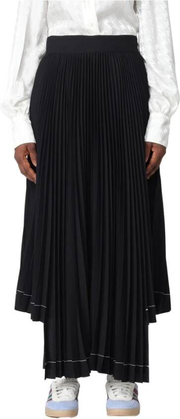 Msgm Midi Skirts Black Dames