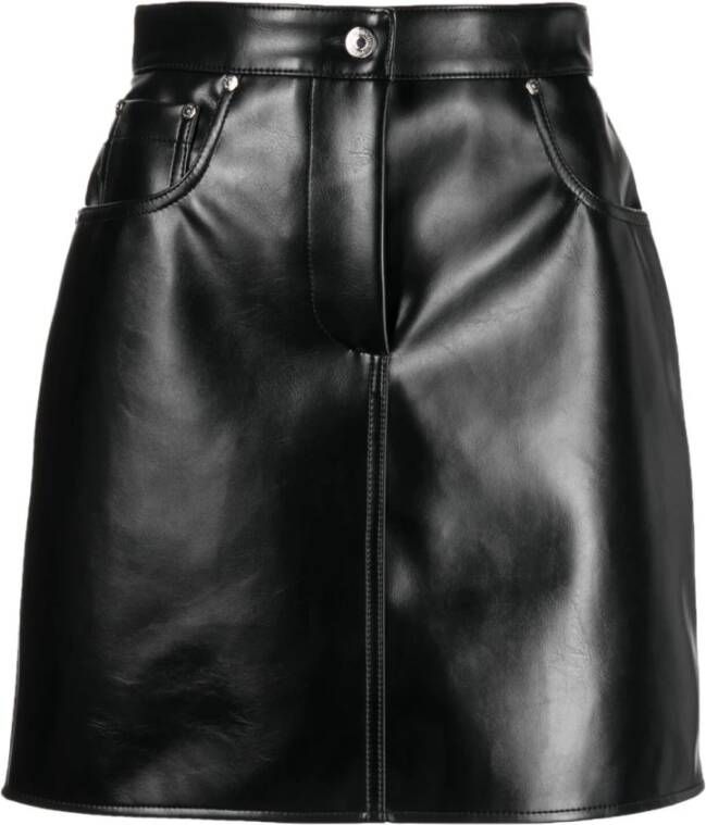 Msgm Leather Skirts Zwart Dames