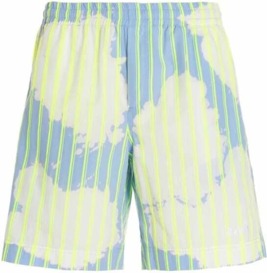 Msgm Men's Shorts Blauw Heren