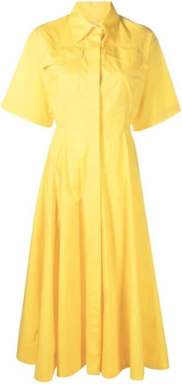 Msgm Midi Dresses Yellow Dames