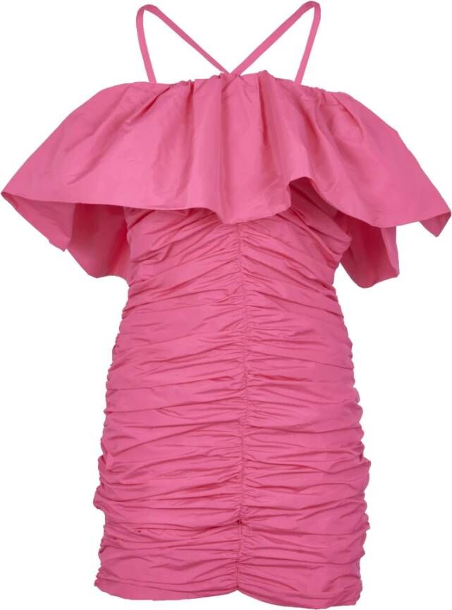 Msgm Women Clothing Dress Hot Pink Ss23 Roze Dames