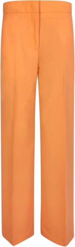 Msgm Straight Trousers Orange Dames
