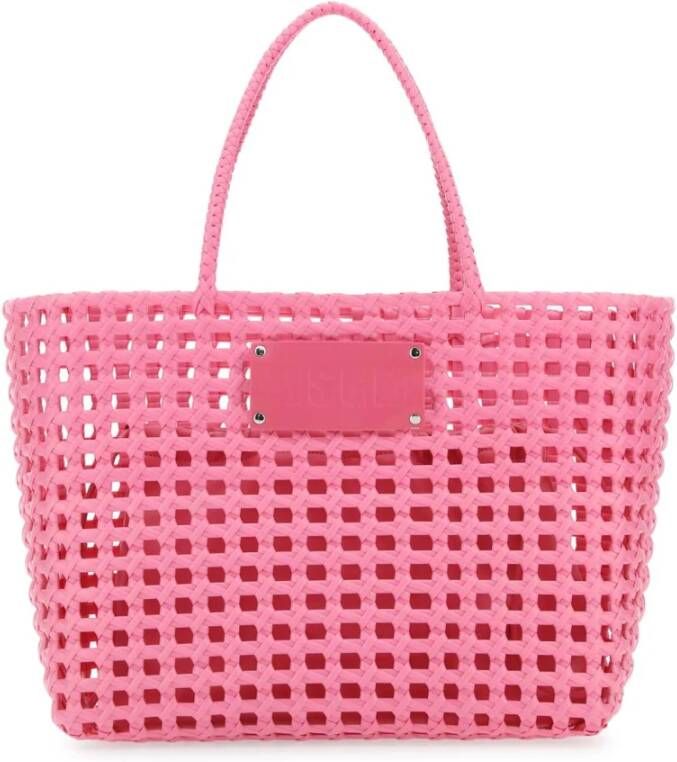 Msgm Roze PVC -boodschappentas Roze Dames