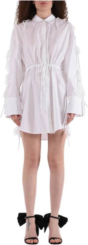 Msgm Shirt Dresses White Dames