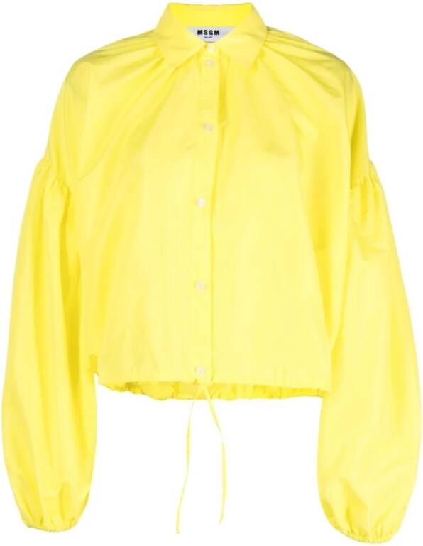 Msgm Shirt Yellow Dames