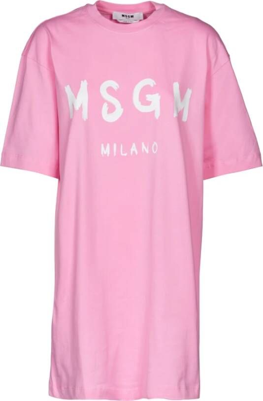 Msgm Short Dresses Roze Dames