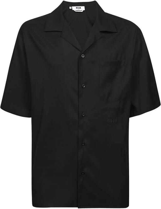 Msgm Short Sleeve Shirts Zwart Heren