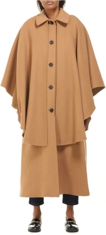 Msgm Single-Breasted Coat Bruin Dames