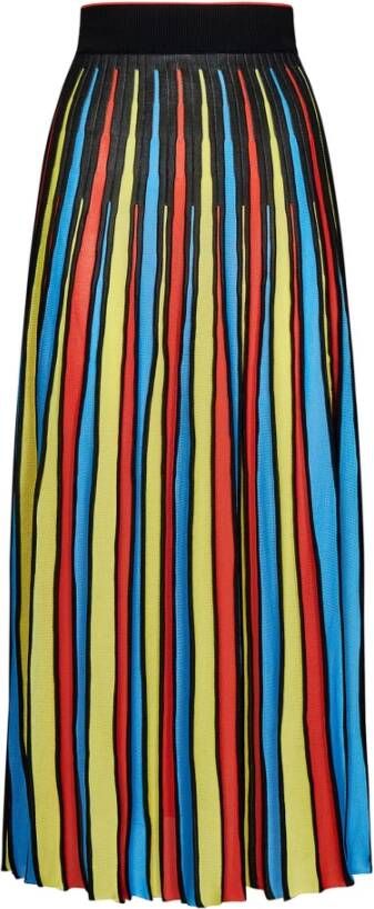 Msgm Multicolor pleated skirt by ; featuring a fresh youthful design that expresses positive energy Rood Dames