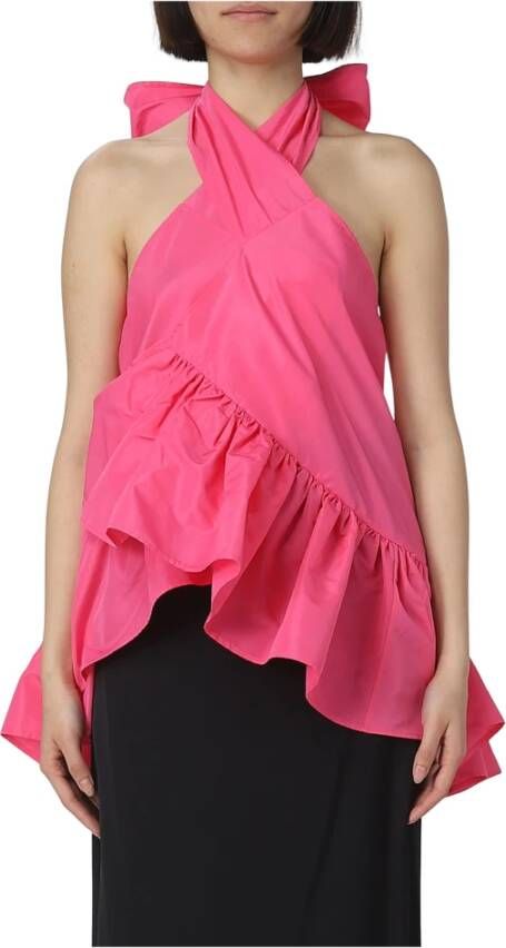 Msgm Sleeveless Tops Roze Dames