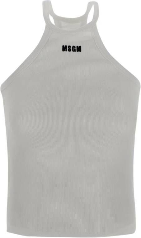 Msgm Sleeveless Tops Wit Dames