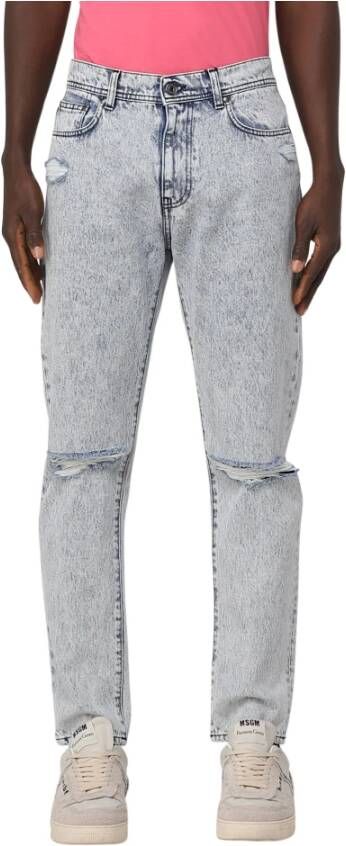 Msgm Slim-fit Jeans White Heren