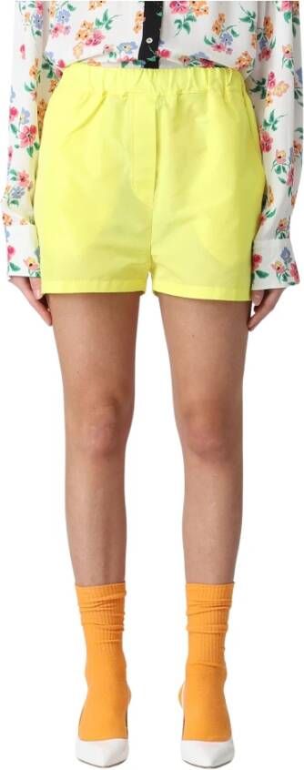 Msgm Stijlvolle Bermuda Shorts voor Heren Yellow Dames