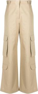Msgm Straight Trousers Beige Dames