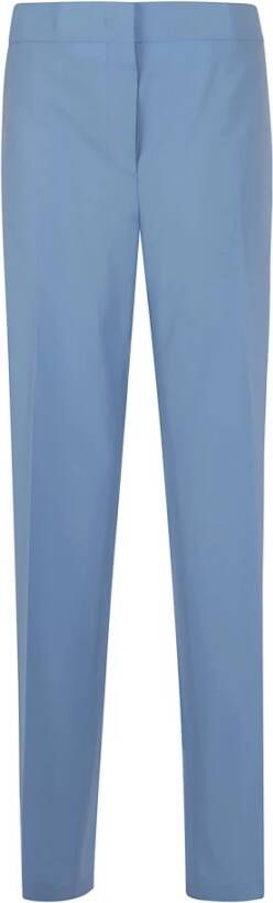Msgm Straight Trousers Blauw Dames