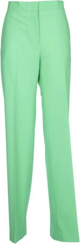 Msgm Straight Trousers Groen Dames