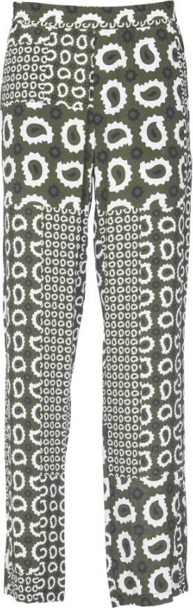 Msgm Straight Trousers Groen Heren