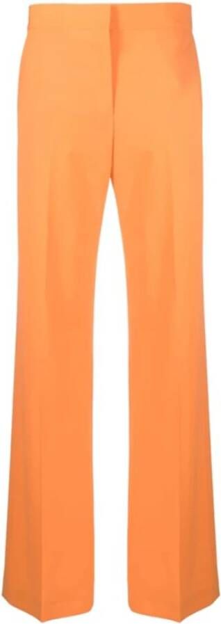 Msgm Straight Trousers Oranje Dames