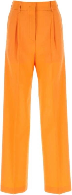 Msgm Straight Trousers Oranje Dames