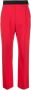 Msgm Straight Trousers Rood Dames - Thumbnail 1