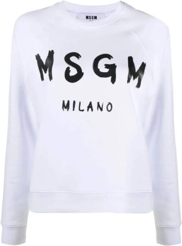 Msgm Sweatshirt White Dames