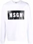 Msgm sweatshirt White Heren - Thumbnail 3