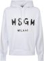Msgm Logo hoodie White Heren - Thumbnail 4
