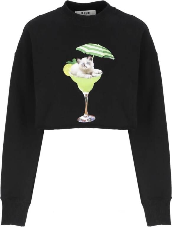 Msgm Sweatshirt Zwart Dames