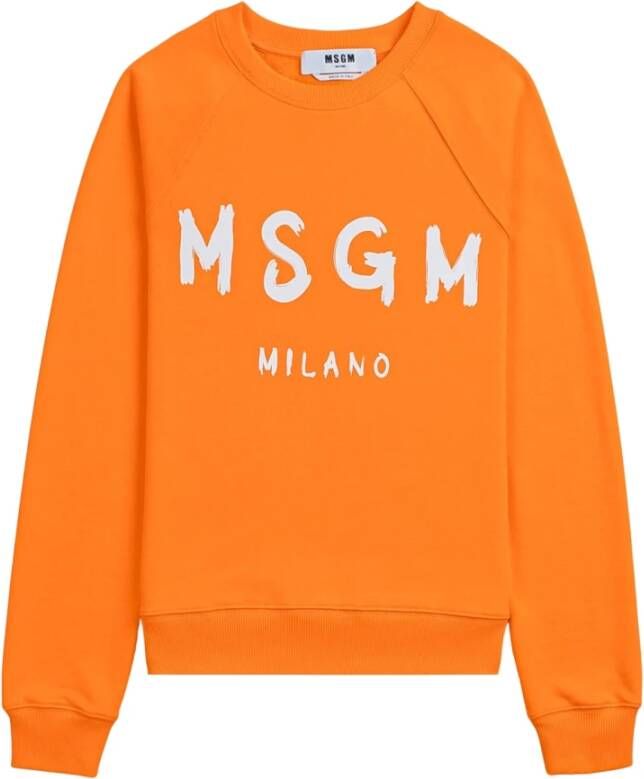 Msgm Sweatshirts Oranje Dames