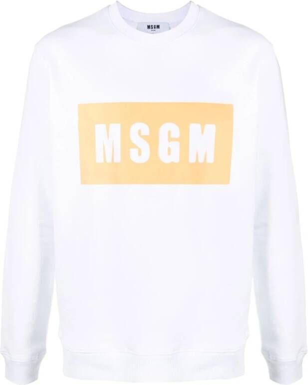 Msgm Sweatshirts Wit Heren