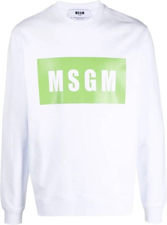 Msgm Sweatshirts Wit Heren