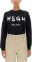 Msgm Zwarte Katoenen Sweatshirt met Voorkant Print Black Dames - Thumbnail 3