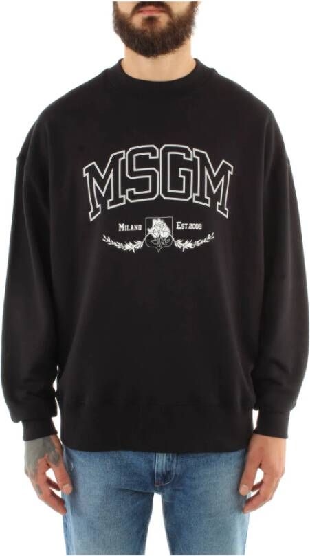 Msgm Sweatshirts Zwart Heren